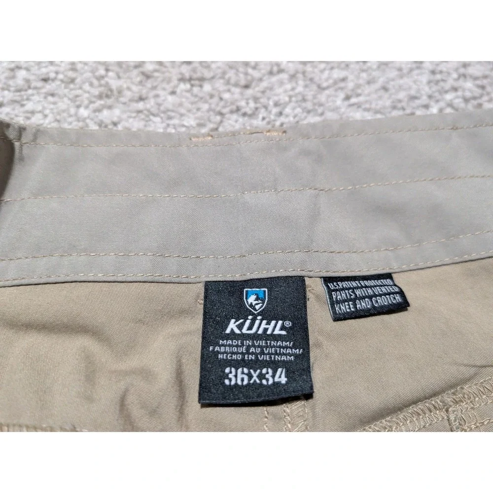 KUHL Pants Mens 36x34 Fossil Konfidant Air Klassik Fit Hiking Technical Khaki